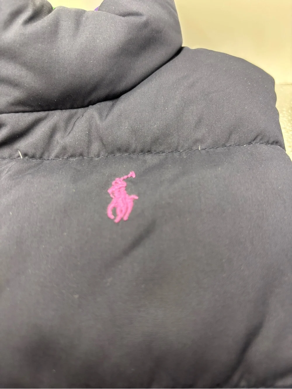 Ralph Lauren Purple Puffer Vest